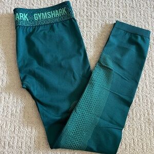 GYMSHARK apex seamless teal leggings